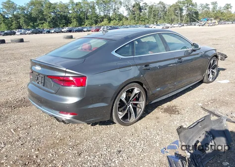 2018 Audi S5 3.0T Premium Plus z USA, uszkodzony, nr VIN WAUC4CF50JA007545